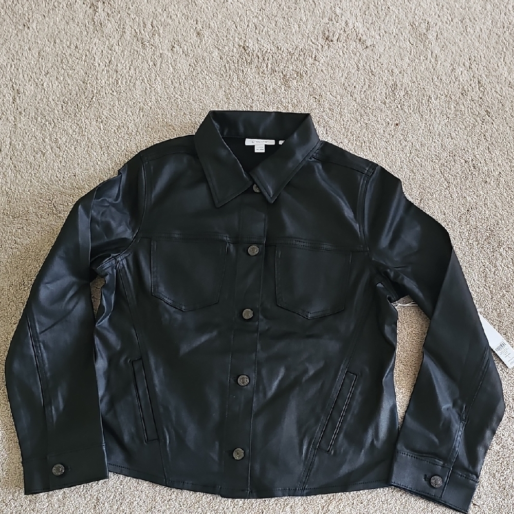 Chico's Classic Coated Denim Jacket